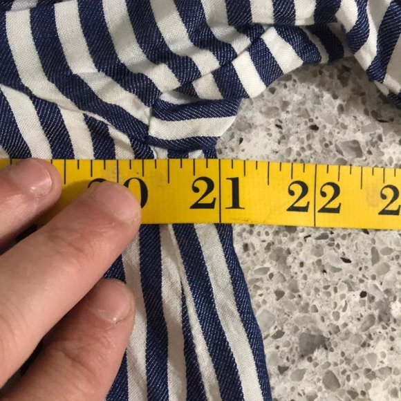 {Forever 21} Bell Sleeve OTS Striped Blouse - Picture 9 of 9